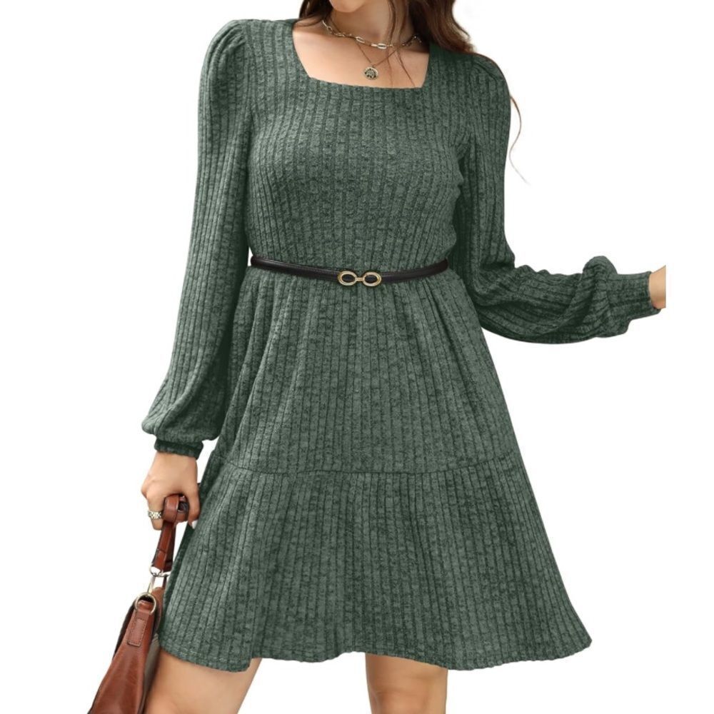 Long sleeve babydoll dress - Picture 3 of 5